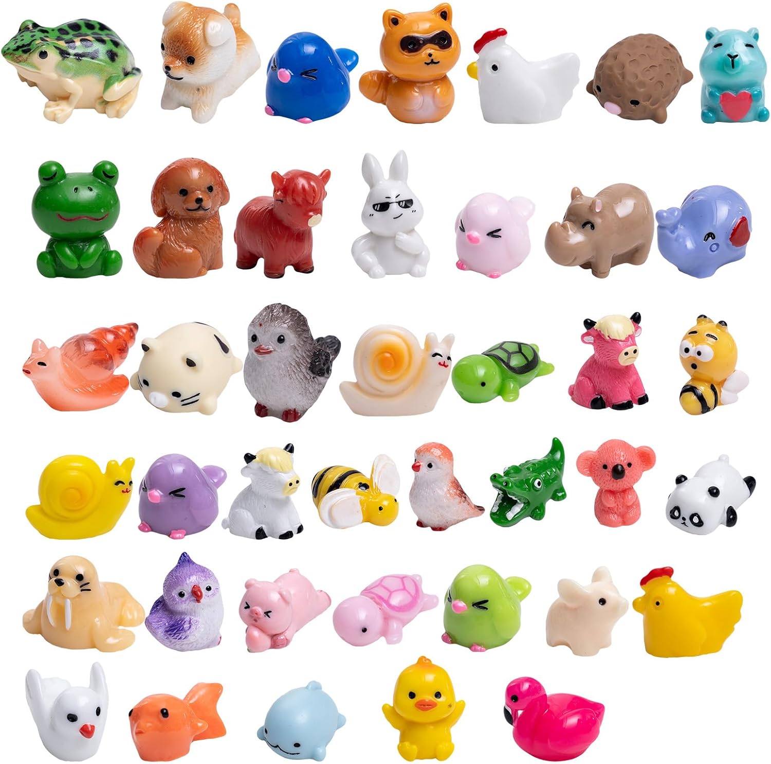 41pcs Mini Resin Animal 41 Styles Figures  Garden Landscape Accessories