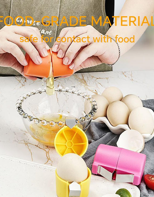 Load image into Gallery viewer, Egg Shell Opener, Egg Peeler Tool Handheld Egg Topper Cutter Tool Easy Egg Cracker Tool Egg Slicer (3 Pieces)
