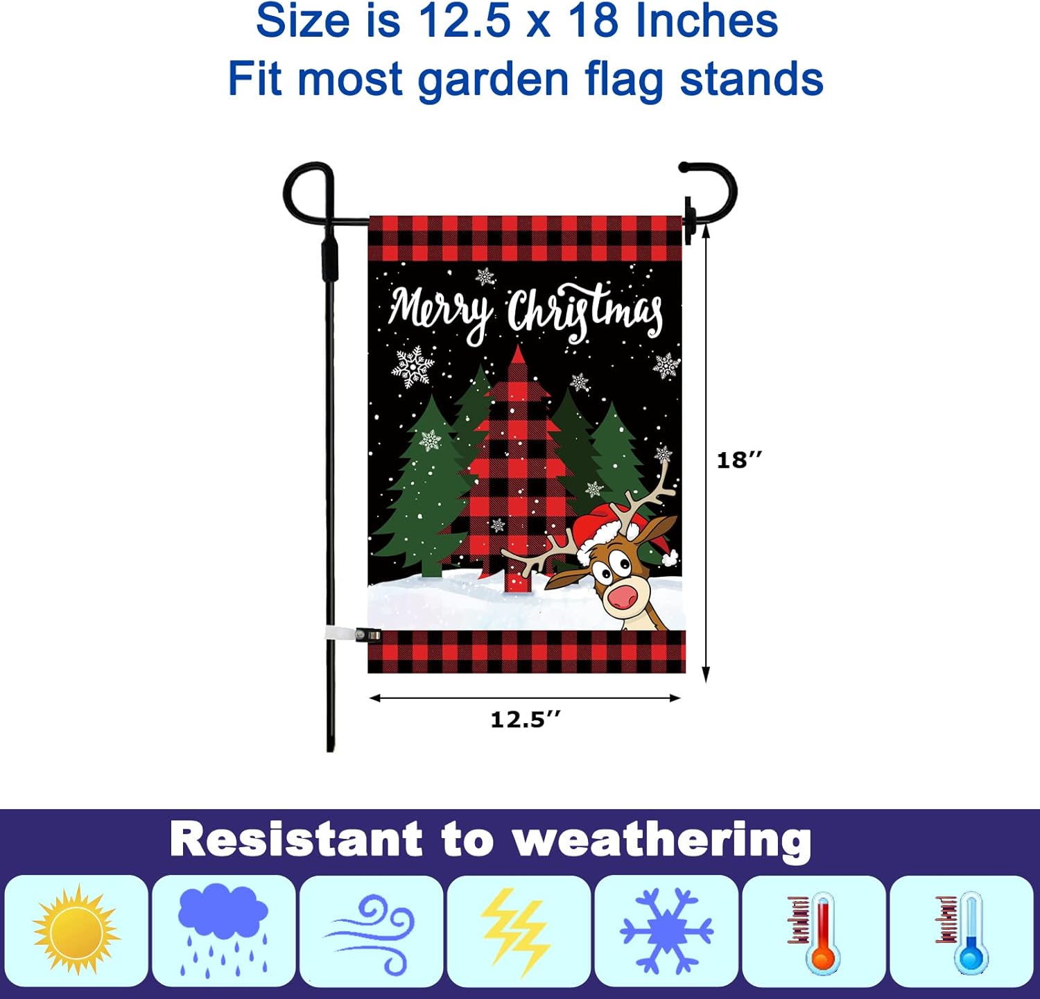 Seasonal Garden Flags Set of 12 Double Sided 12 x 18 Inch