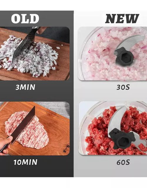 Load image into Gallery viewer, 900ML High-Capacity Pull Rope Meat Grinder Ideal for Home Kitchen DIY Delicacies
