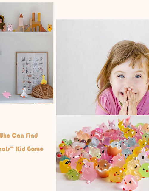 Load image into Gallery viewer, 100 Pcs Mini Resin Animals Bulk for Miniature Fairy Garden Accessories

