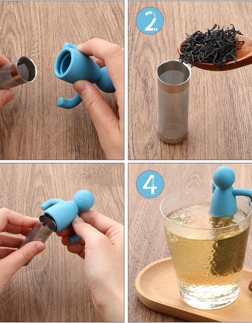 Load image into Gallery viewer, 2Pcs Cute Fine Mesh Tea Strainer Stainless Steel Tea Infuser Ball Tea Diffuser
