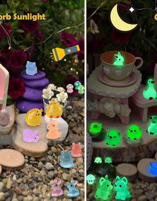 Load image into Gallery viewer, 100 Pcs Mini Resin Animals Bulk for Miniature Fairy Garden Accessories
