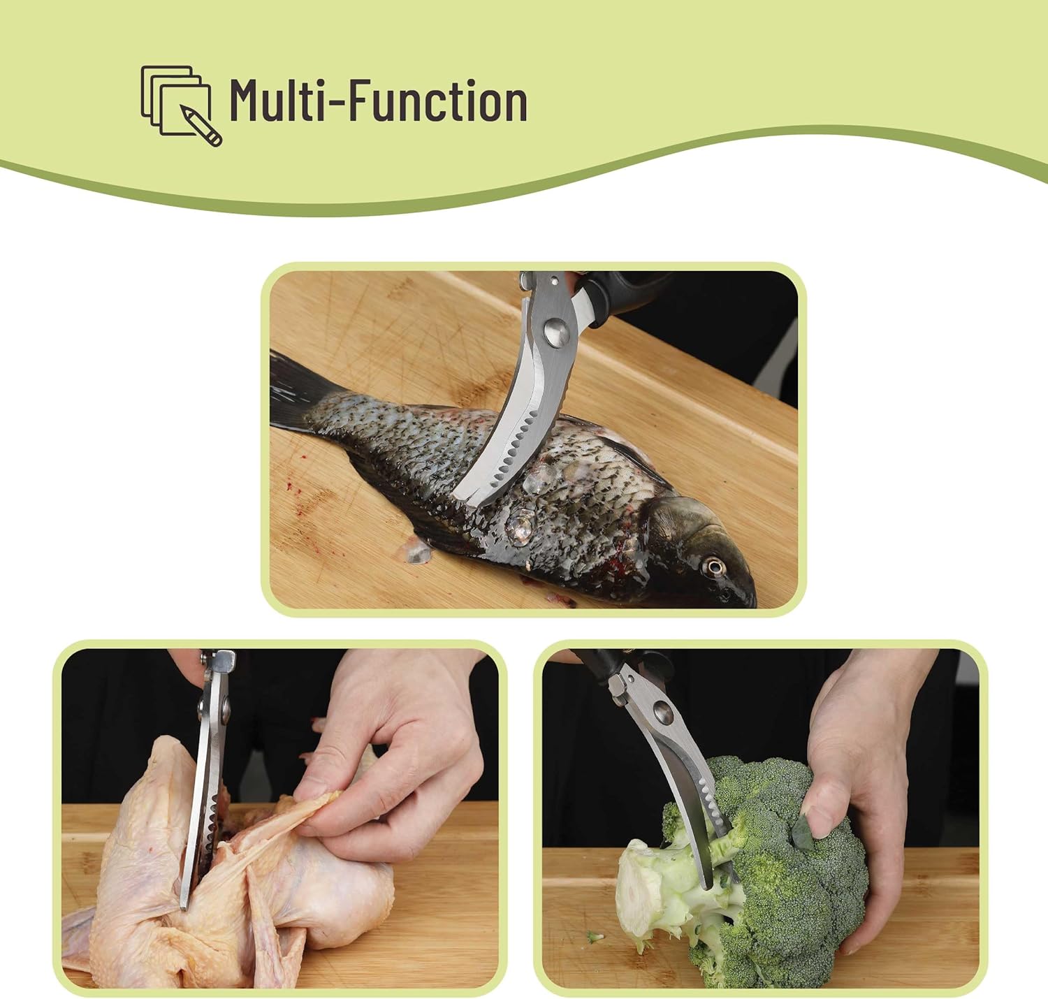 Heavy Duty Poultry Shears, Poultry Scissors, Food Scissors Kitchen Shears