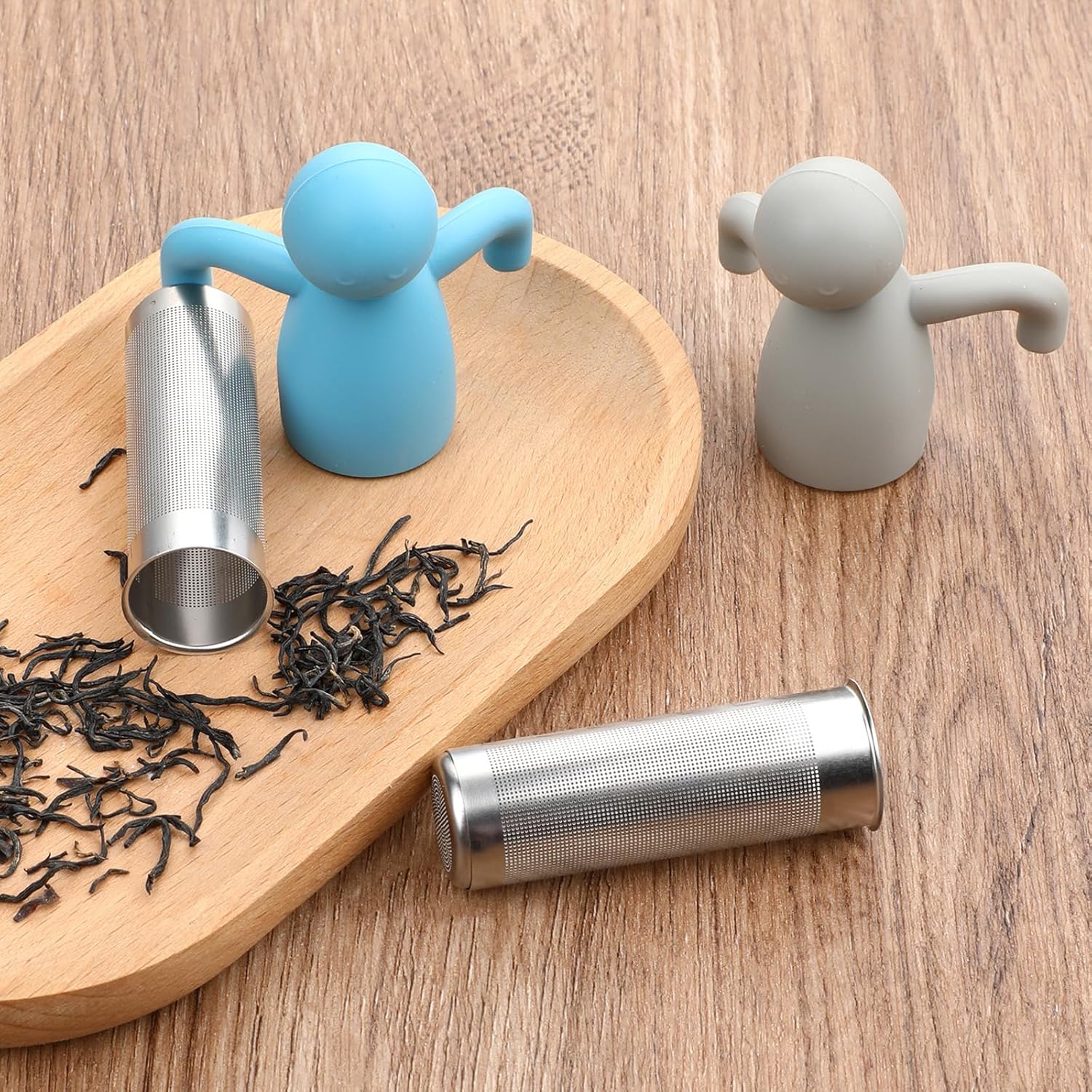 2Pcs Cute Fine Mesh Tea Strainer Stainless Steel Tea Infuser Ball Tea Diffuser