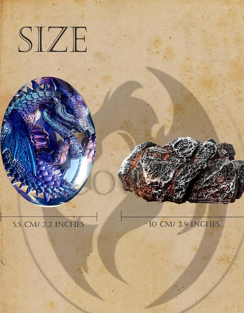 Load image into Gallery viewer, Lava Dragon Egg with Luminous Base, Handmade Sculpture Resin Ornaments, Gift
