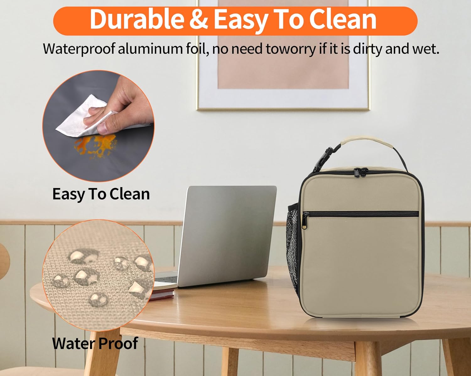 Reusable Lunch Bag Men Adult Women- Insulated Small LunchBox