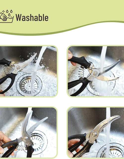 Load image into Gallery viewer, Heavy Duty Poultry Shears, Poultry Scissors, Food Scissors Kitchen Shears
