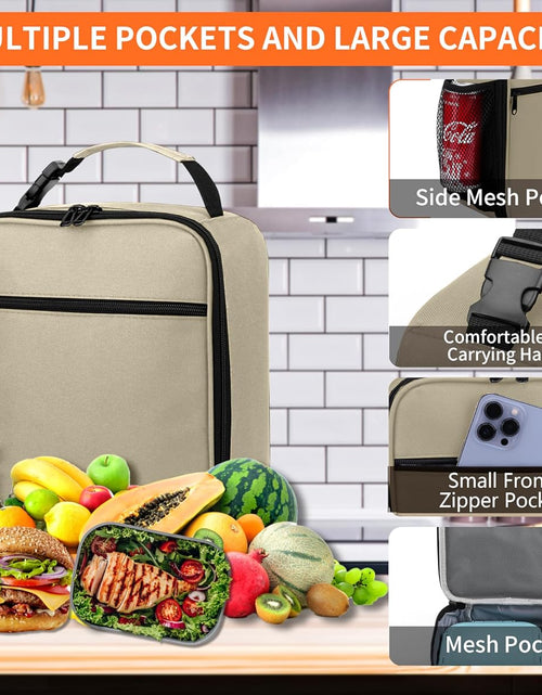 Load image into Gallery viewer, Reusable Lunch Bag Men Adult Women- Insulated Small LunchBox
