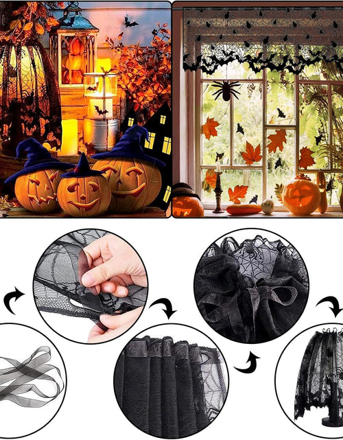 Load image into Gallery viewer, 5 Pack Halloween Decorations Indoor Halloween Spider Web Tablecloth Table Runners
