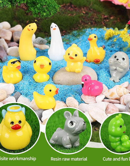 Load image into Gallery viewer, 100 Pcs Mini Resin Animals to Hide Tiny Resin Animals  Landscape Aquarium
