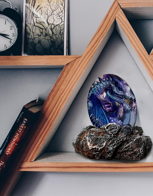 Load image into Gallery viewer, Lava Dragon Egg with Luminous Base, Handmade Sculpture Resin Ornaments, Gift
