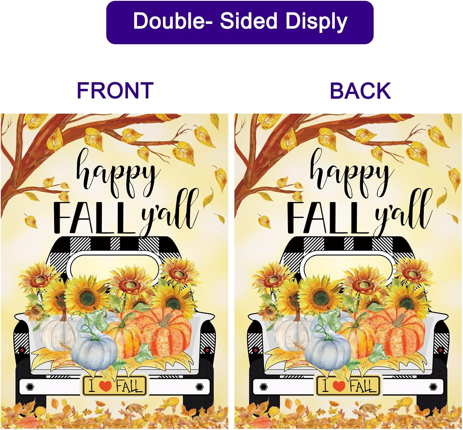 Seasonal Garden Flags Set of 12 Double Sided 12 x 18 Inch