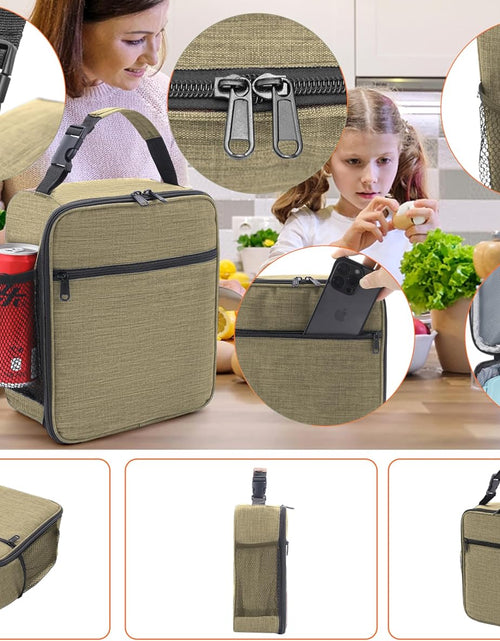 Load image into Gallery viewer, Reusable Lunch Bag Men Adult Women- Insulated Small LunchBox

