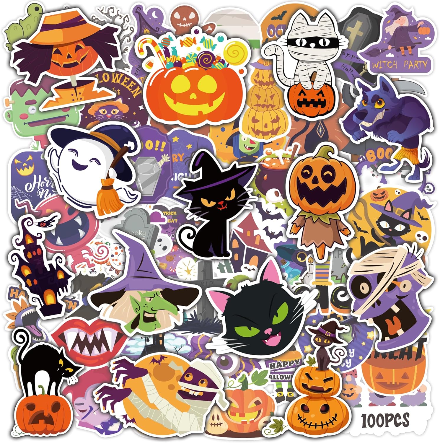 100 PCS Halloween Party Favors - Halloween Games Toys Gifts Party Supplies Crafts Accessories
