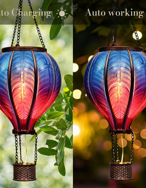 Load image into Gallery viewer, Hot Air Balloon Solar Lantern for Garden Decor
