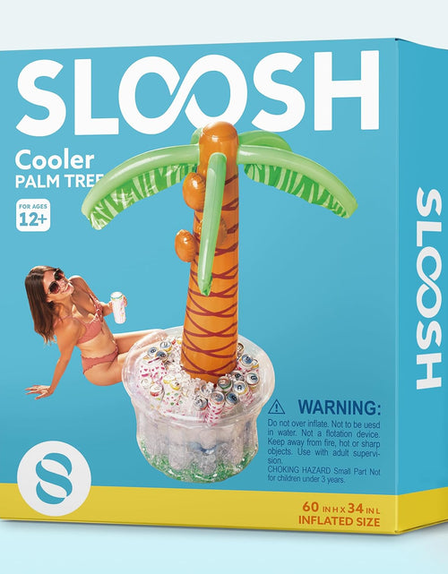 Load image into Gallery viewer, 60&quot; Inflatable Palm Tree Cooler, Beach Theme Ocean Jungle Tropical Themed Summer Outdoor Drink Cooler
