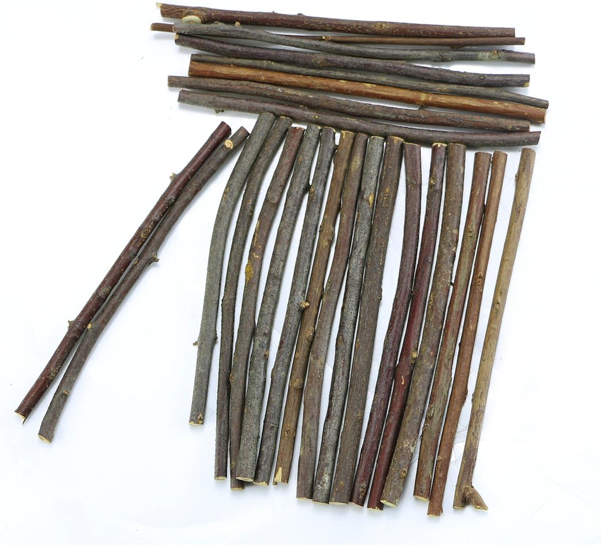 10cm 0.1-0.2 Inch in Diameter Wood Log Sticks for DIY Crafts (100)