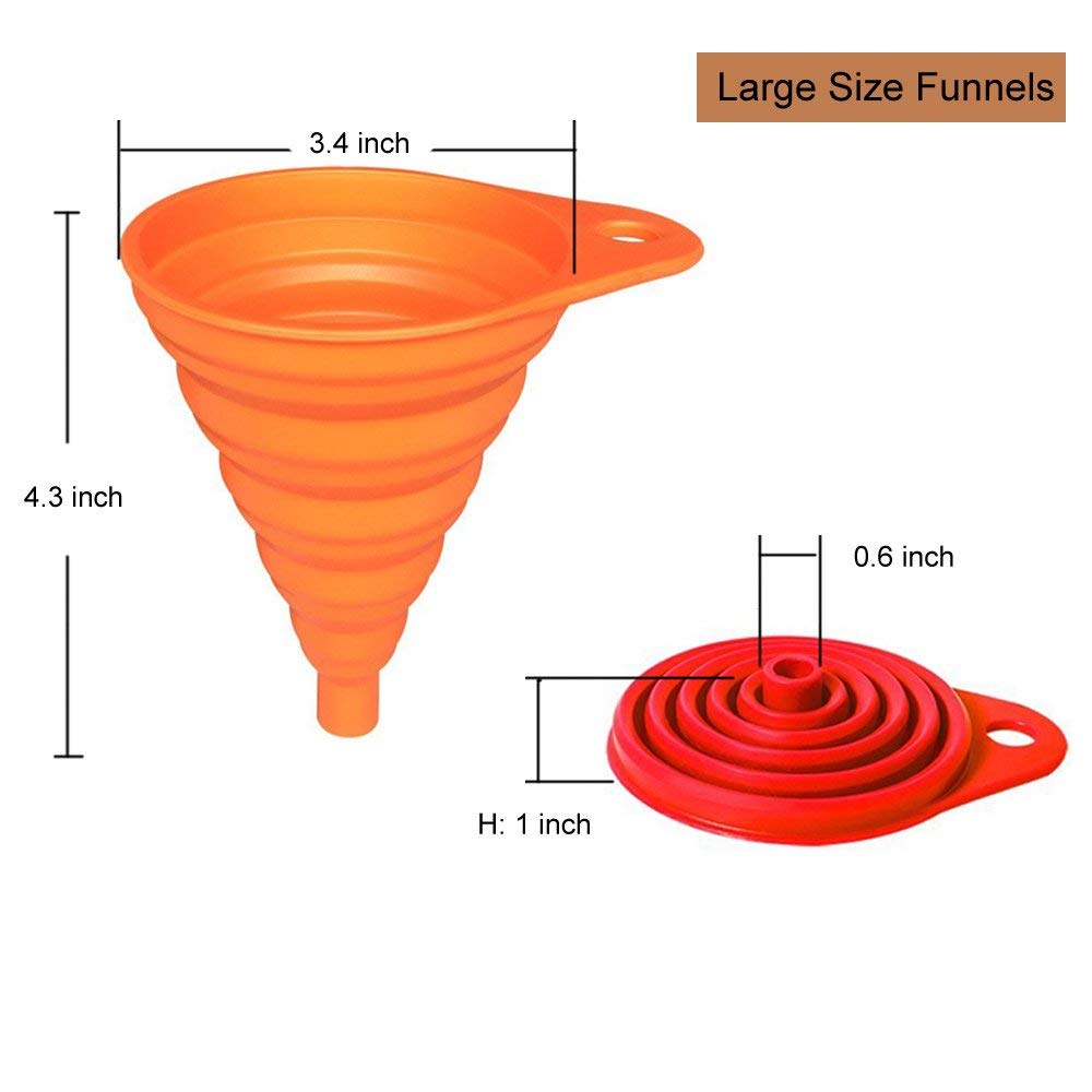 Set 4 Pack, Small and Large, Kitchen Gadgets Accessories Foldable