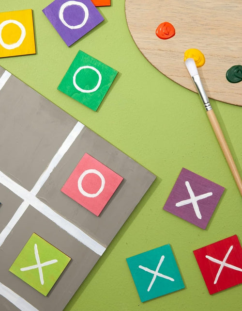 Load image into Gallery viewer, 60 Pieces 2x2 Wood Squares for DIY Crafts, Unfinished Wooden Cutout Tiles for Painting
