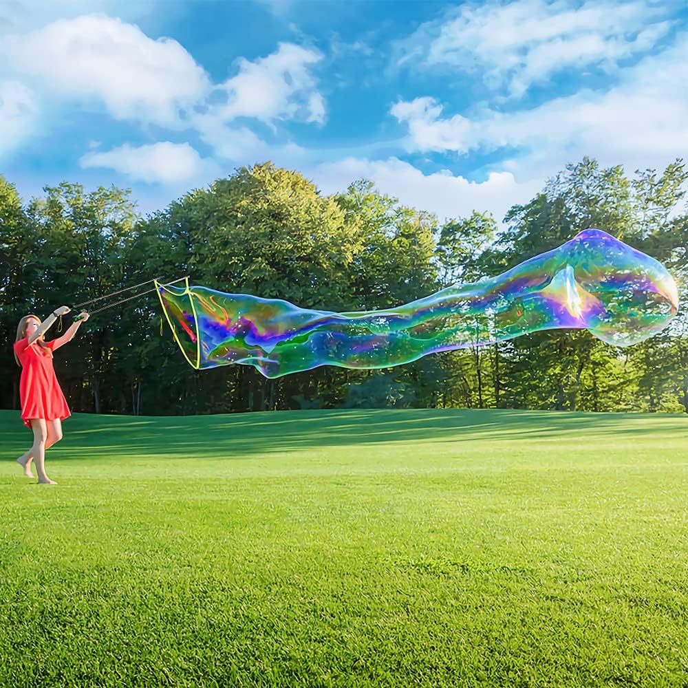 2Pcs Stainless Steel Giant Bubble Blower Wands