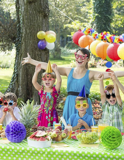 Load image into Gallery viewer, 9 Pairs Funny Hawaiian Glasses, Tropical Fancy Dress Props, Fun Summer
