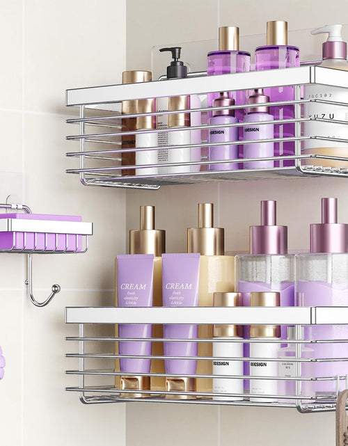Load image into Gallery viewer, 3 Pack SUS304 Stainless Steel-No Drilling-Shower Bathroom Shelves Rack
