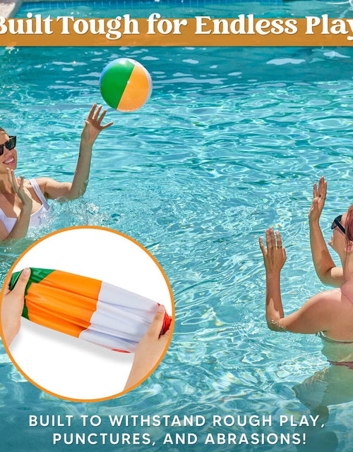 Load image into Gallery viewer, Rainbow Beach Balls(12 Pack), 12&#39;&#39; Inflatable Swimming Pool Toys for Summer
