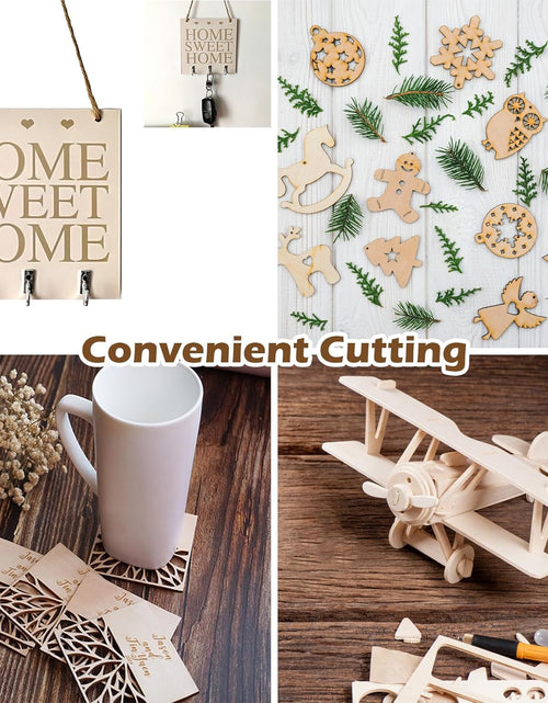 Load image into Gallery viewer, 50PCS 4x4 Inch Wood Squares Unfinished Square Wood Pieces for Crafts,Painting, Writing
