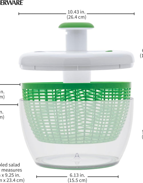Load image into Gallery viewer, 6.6 quart Pump Spinner with Bowl, Colander and Built in draining System
