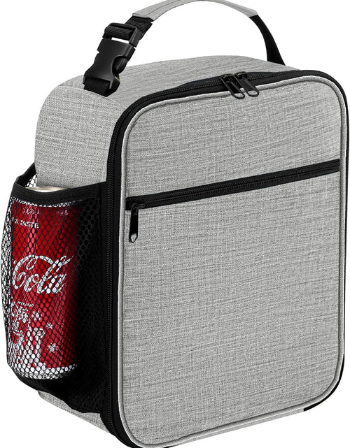 Load image into Gallery viewer, Reusable Lunch Bag Men Adult Women- Insulated Small LunchBox (Light Gray)
