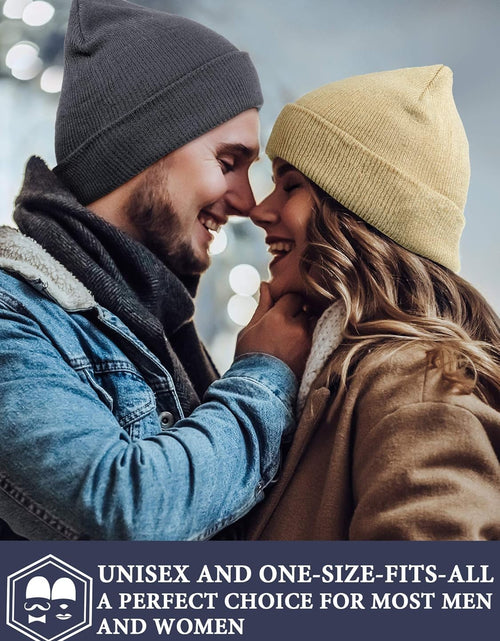 Load image into Gallery viewer, 6 Pack Beanie Hats Pack for Men Women Winter Hats Knitted
