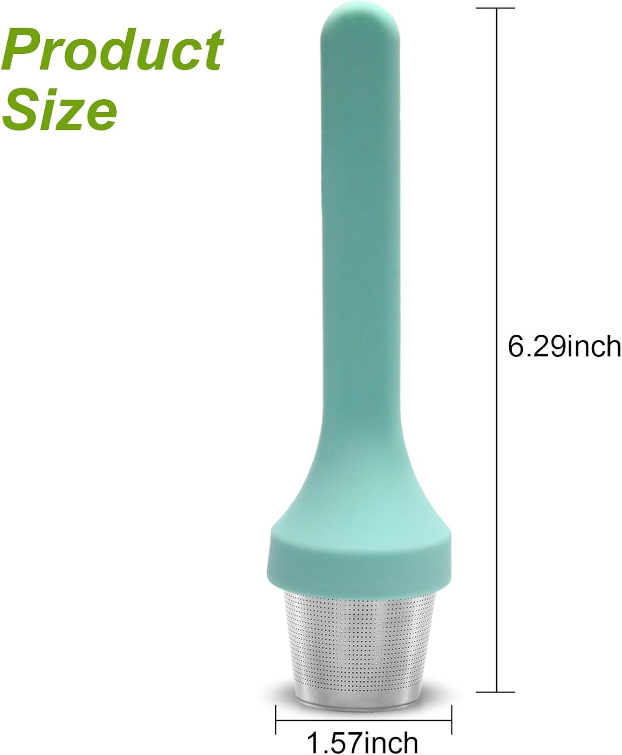 Tea Cup Filter Silicone Handle Stainless Steel Tea Strainer