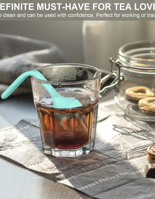 Load image into Gallery viewer, Tea Cup Filter Silicone Handle Stainless Steel Tea Strainer
