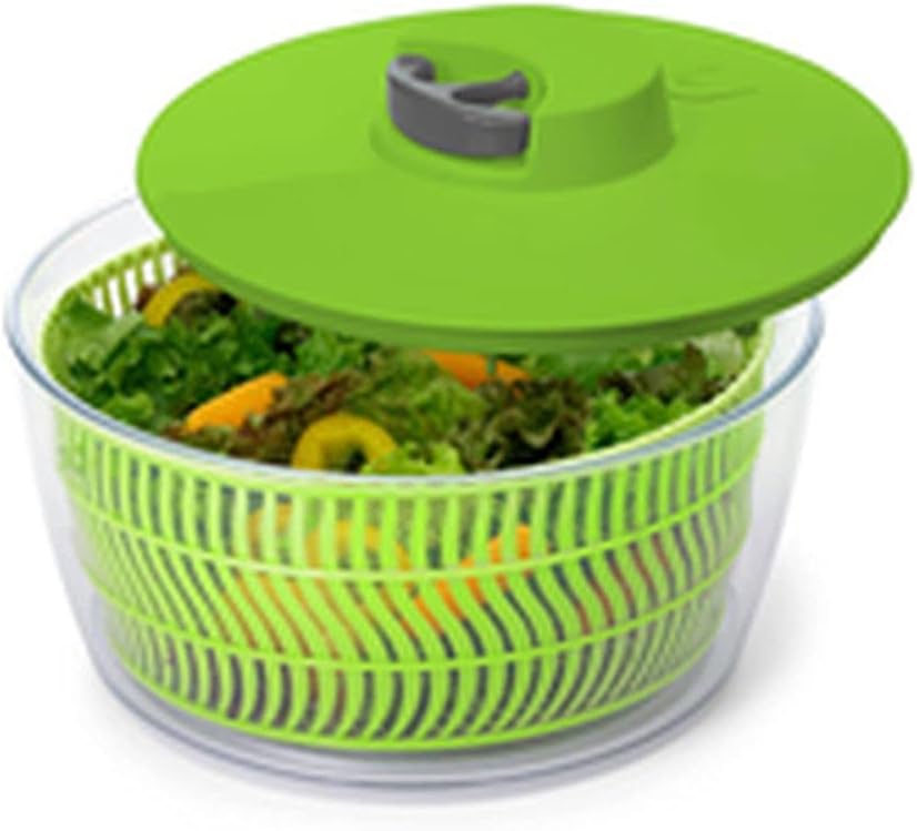 kitchen tools SALAD DRYER WITH STOP, GREEN - 4L