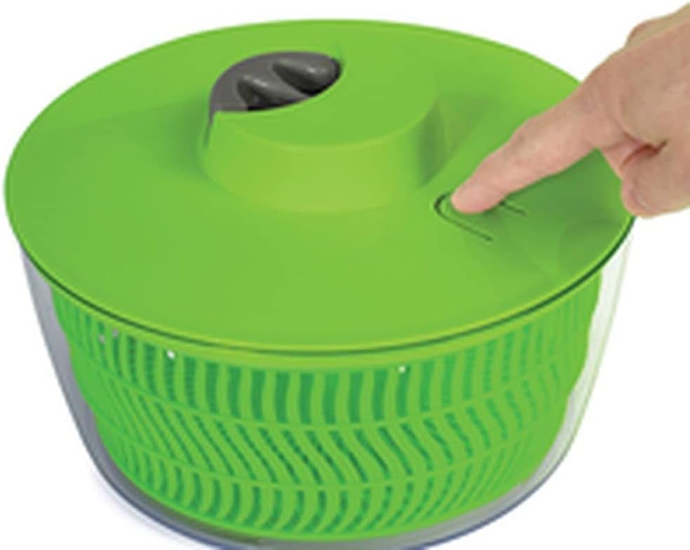 kitchen tools SALAD DRYER WITH STOP, GREEN - 4L