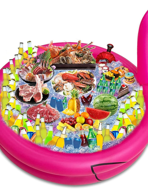 Load image into Gallery viewer, Giant Flamingo Cooler with Quick-Drain &amp; 130+ Cans Super Large Capacity
