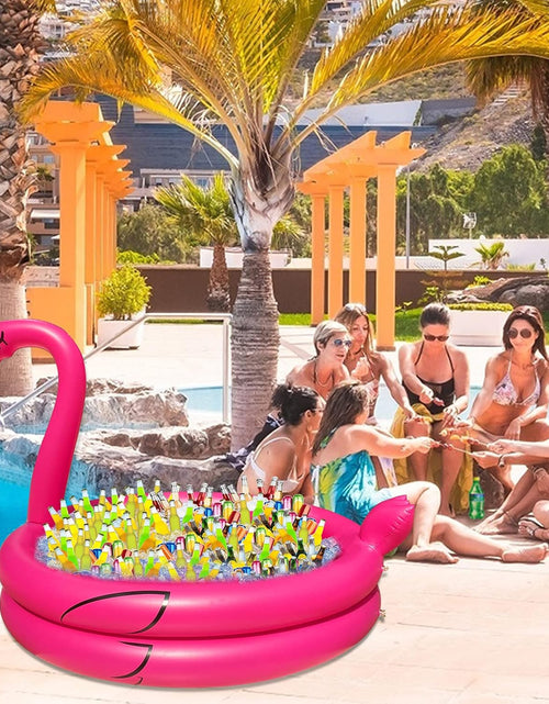 Load image into Gallery viewer, Giant Flamingo Cooler with Quick-Drain &amp; 130+ Cans Super Large Capacity
