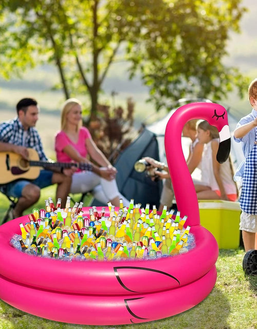Load image into Gallery viewer, Giant Flamingo Cooler with Quick-Drain &amp; 130+ Cans Super Large Capacity

