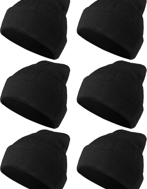 Load image into Gallery viewer, 6 Pack Beanie Hats Pack for Men Women Winter Hats Knitted
