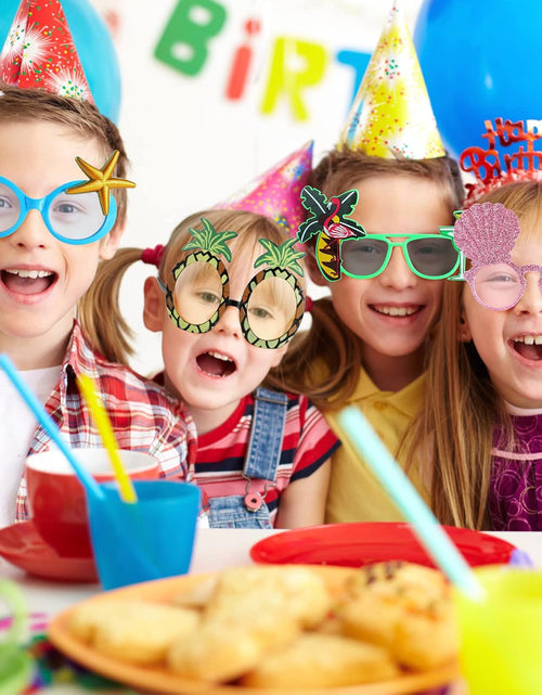 Load image into Gallery viewer, 6 Pairs Novelty Party Sunglasses, Funny Luau Party Sunglasses
