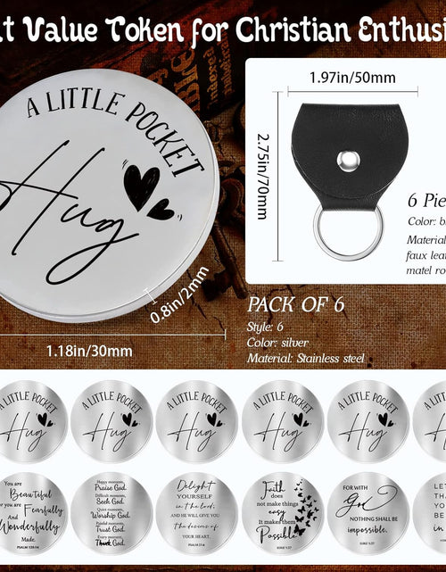Load image into Gallery viewer, 6 Pcs Pocket Hug Token Long Distance Relationship Keepsake Friendship Gifts

