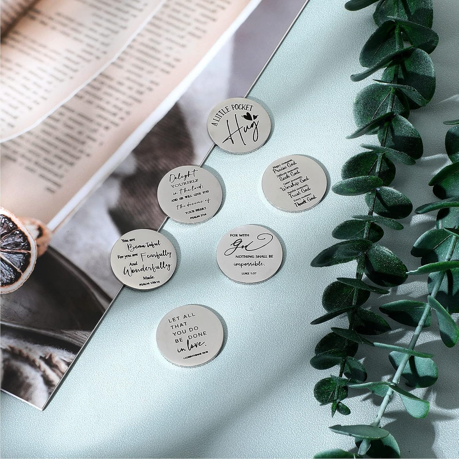 6 Pcs Pocket Hug Token Long Distance Relationship Keepsake Friendship Gifts