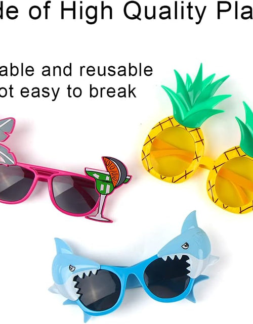 Load image into Gallery viewer, 6 Pairs Funny Sunglasses Tropical Fancy Dress Props Summer
