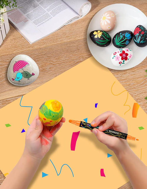 Load image into Gallery viewer, 24 Colors Dual Tip Acrylic Paint Pens Markers, Premium Acrylic Paint Pens

