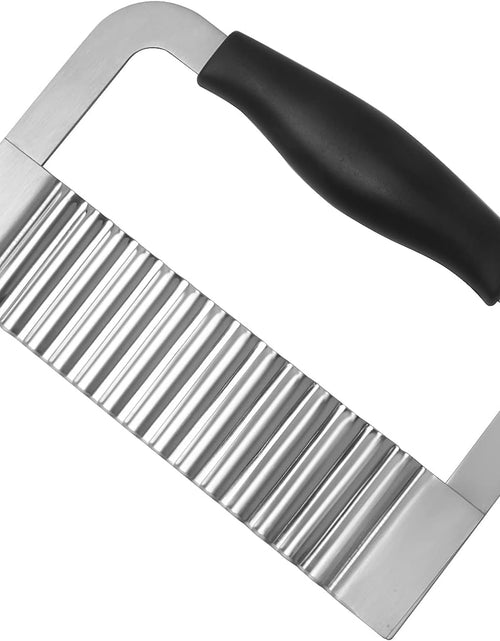 Load image into Gallery viewer, Crinkle Cutter Stainless Steel Potato Slicer Heavy Duty Wavy
