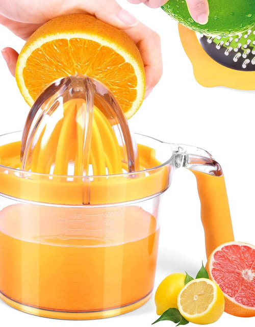 Load image into Gallery viewer, 4-in-1 Manual Juicer  21-Ounce Capacity Orange Juicer
