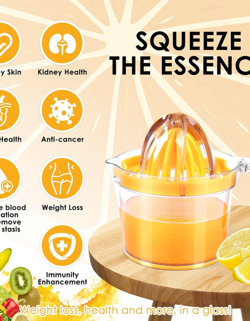 Load image into Gallery viewer, 4-in-1 Manual Juicer  21-Ounce Capacity Orange Juicer
