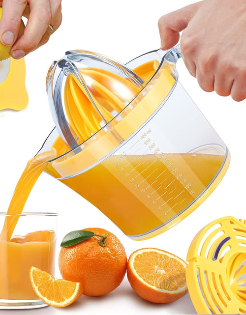 Load image into Gallery viewer, 4-in-1 Manual Juicer  21-Ounce Capacity Orange Juicer

