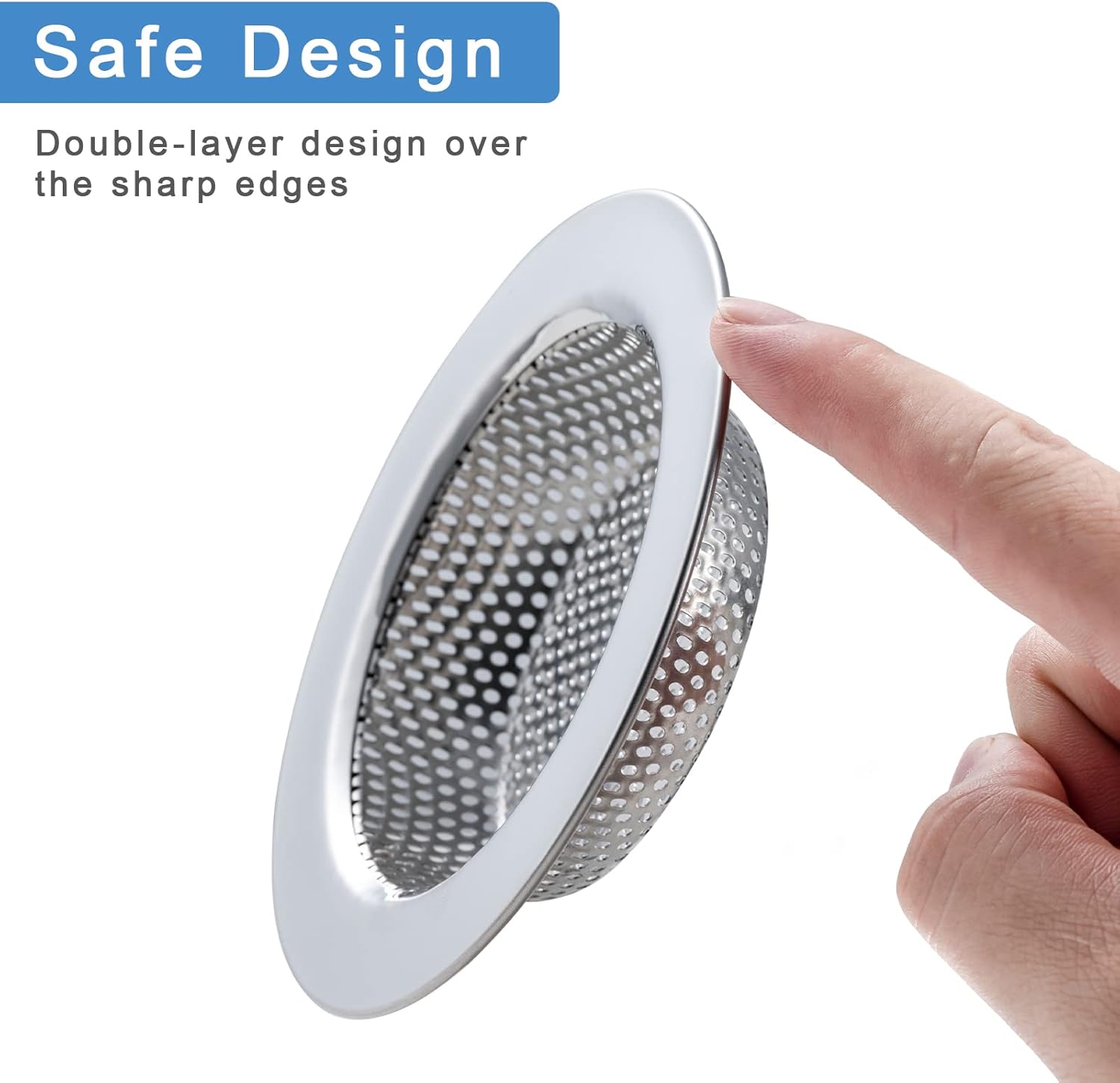 2 Pcs Sink Strainer for Most Kitchen Sink Drain Basket